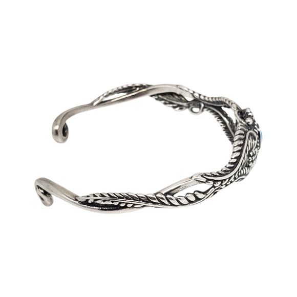 Carolyn Pollack Sterling Silver Turquoise Cuff Bracelet #21285 - Picture 5 of 9